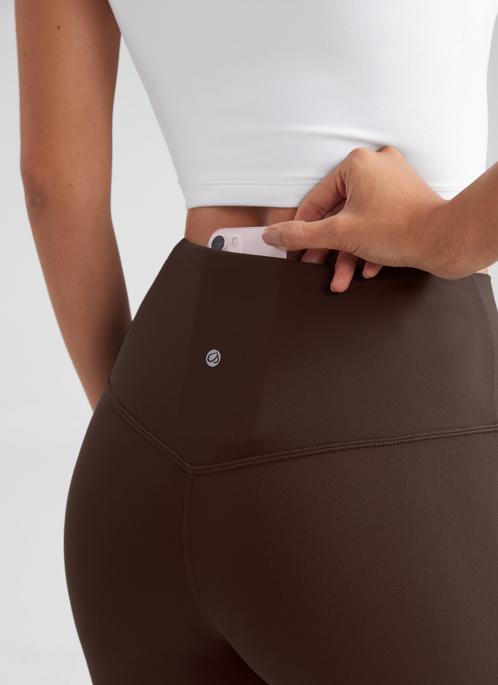 CRZ YOGA Leggings Donna a Vita Alta da Yoga Butterluxe a Zampa con Tasche 74 cm