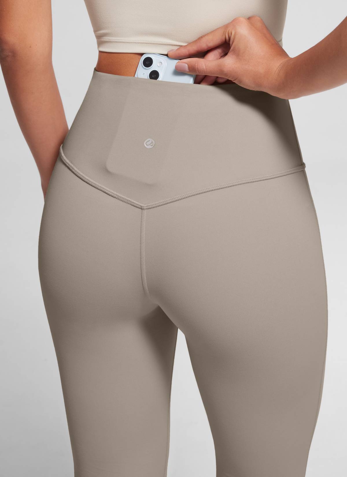 CRZ YOGA Leggings Donna a Vita Alta da Yoga Butterluxe a Zampa con Tasche 74 cm
