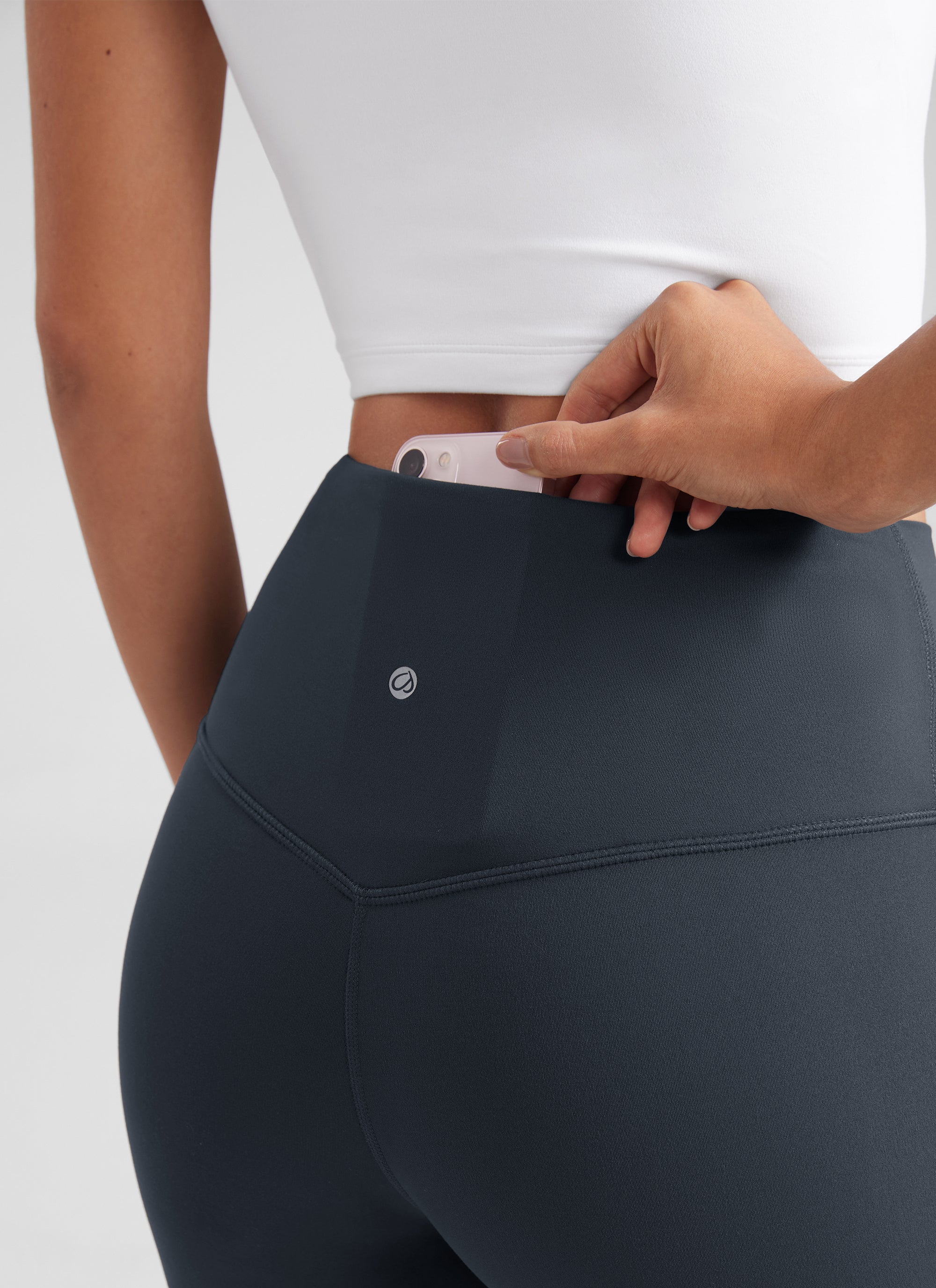 CRZ YOGA Leggings Donna a Vita Alta da Yoga Butterluxe a Zampa con Tasche 74 cm