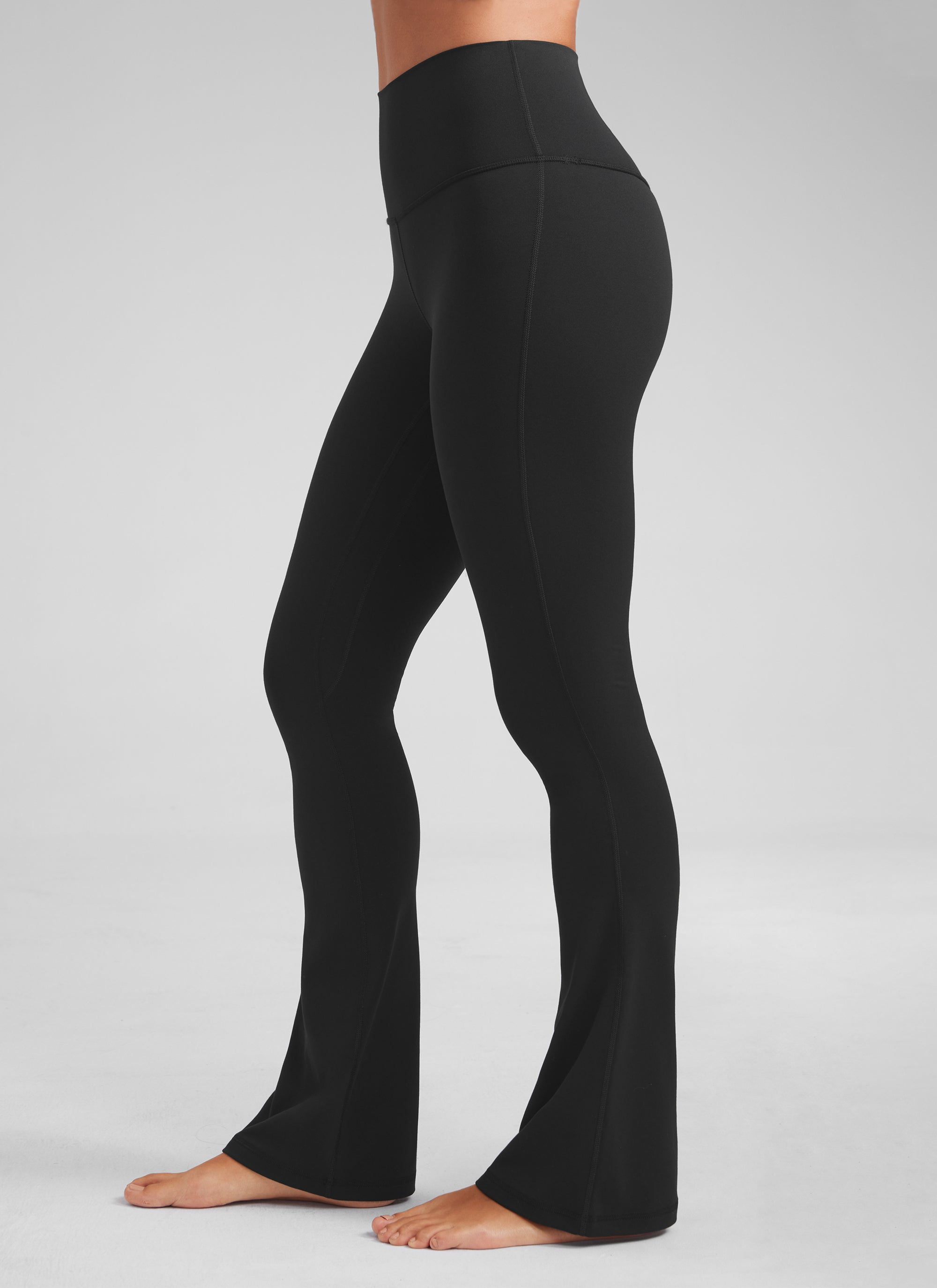 CRZ YOGA Damen Butterluxe  Mini-Leggings mit ausgestelltem Bein, hoher Taille und Taschen, Größe 32