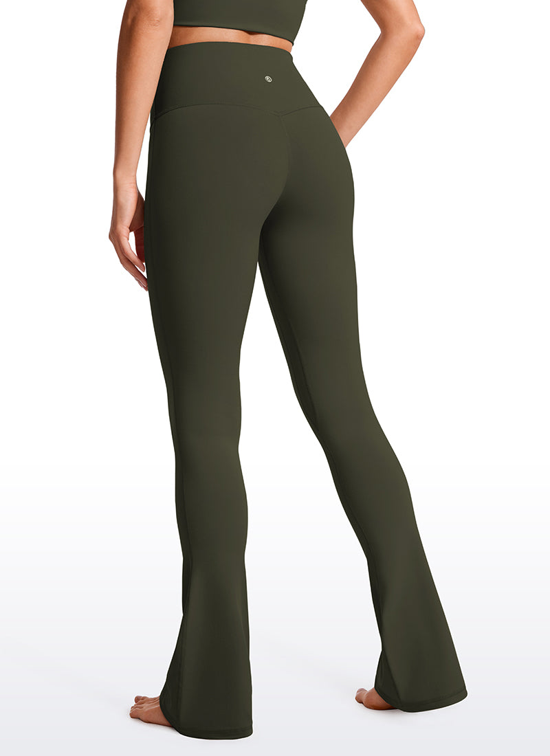CRZ YOGA Legging évasé court taille haute avec poches Butterluxe Femme 81 cm