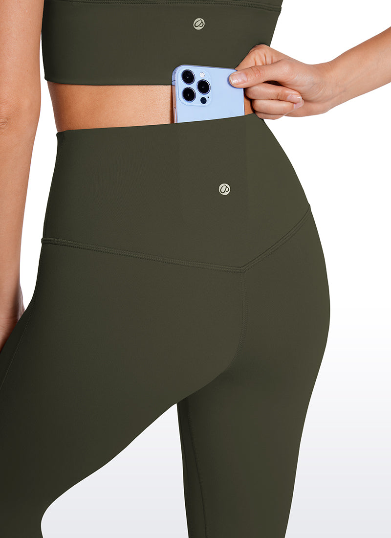CRZ YOGA Legging évasé court taille haute avec poches Butterluxe Femme 81 cm
