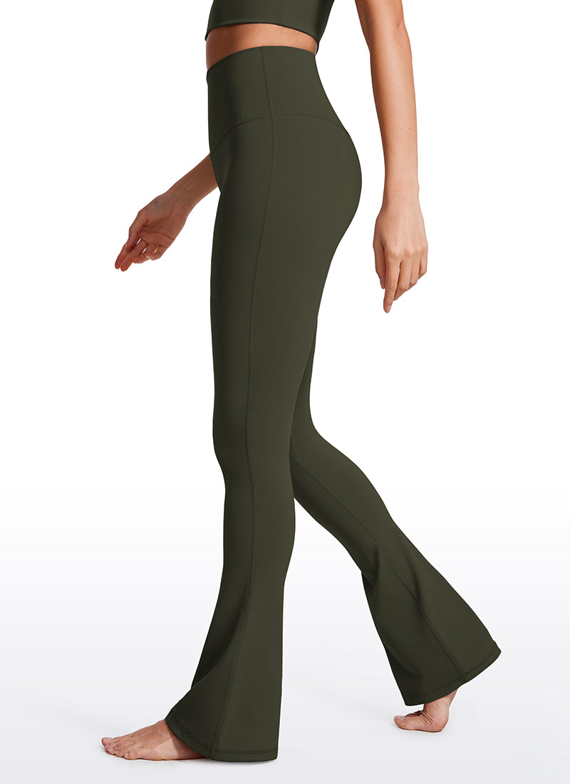 CRZ YOGA Legging évasé court taille haute avec poches Butterluxe Femme 81 cm