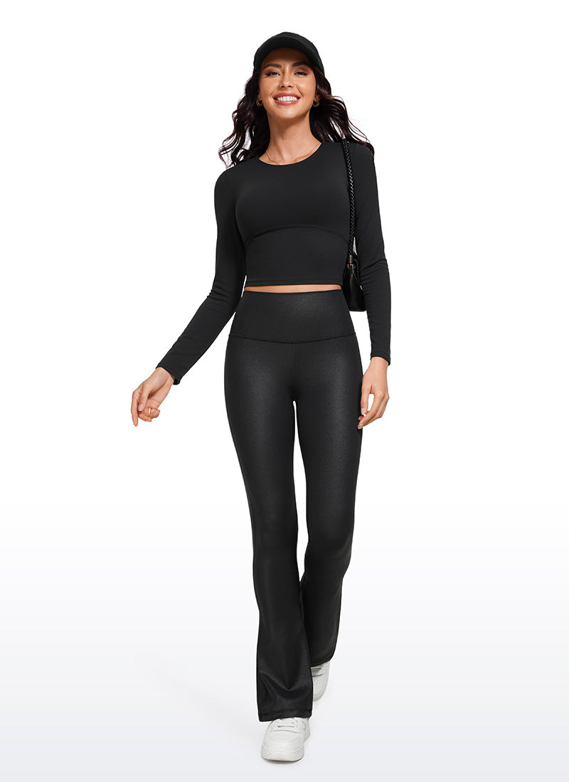 CRZ YOGA Legging évasé court taille haute avec poches Butterluxe Femme 81 cm