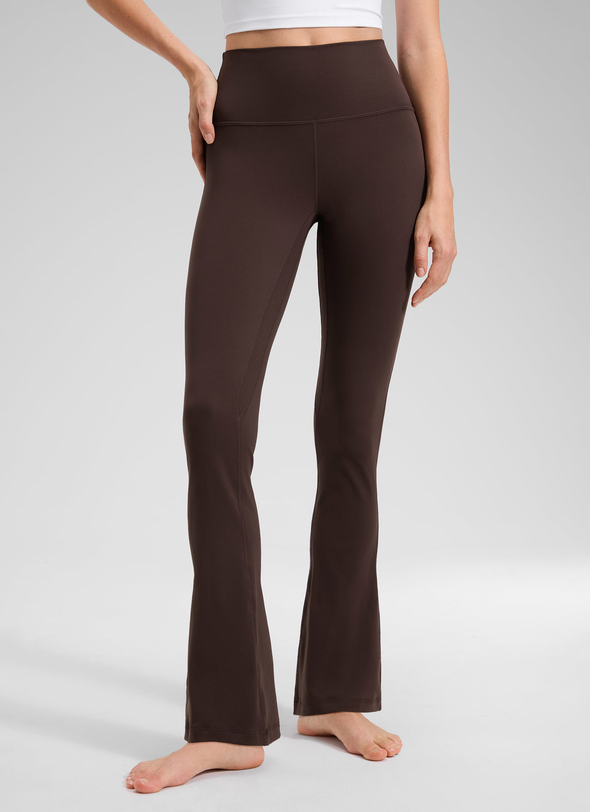 CRZ YOGA Women  Butterluxe High Waist Pockets Mini Flared Leggings 30