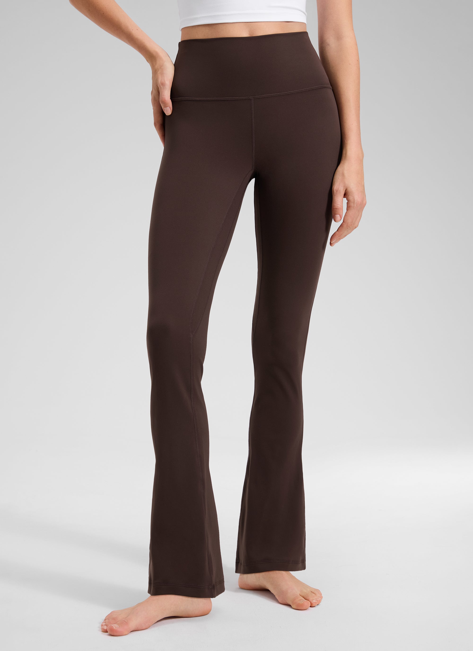 CRZ YOGA Legging évasé court taille haute avec poches Butterluxe Femme 76 cm