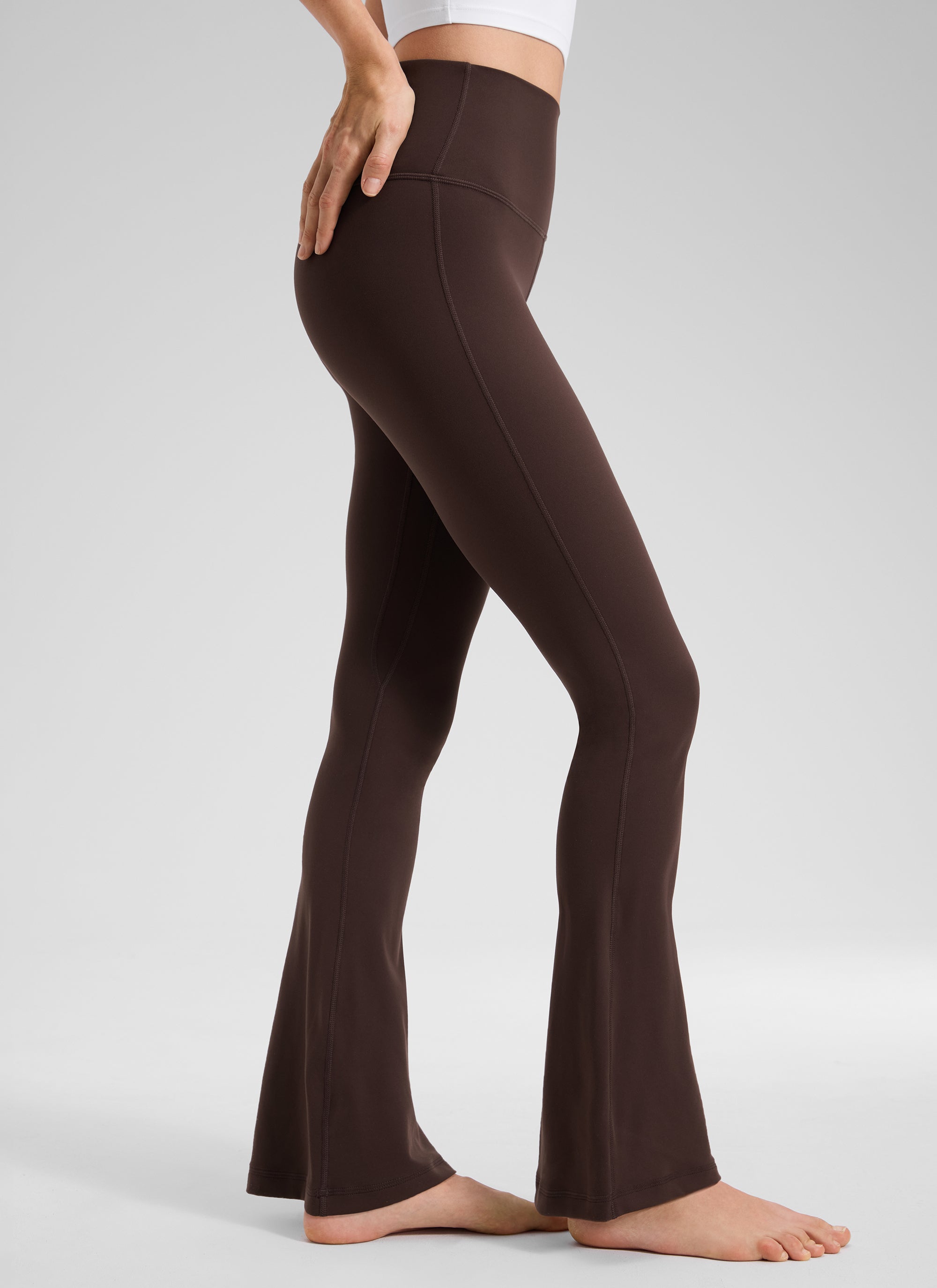CRZ YOGA Legging évasé court taille haute avec poches Butterluxe Femme 76 cm