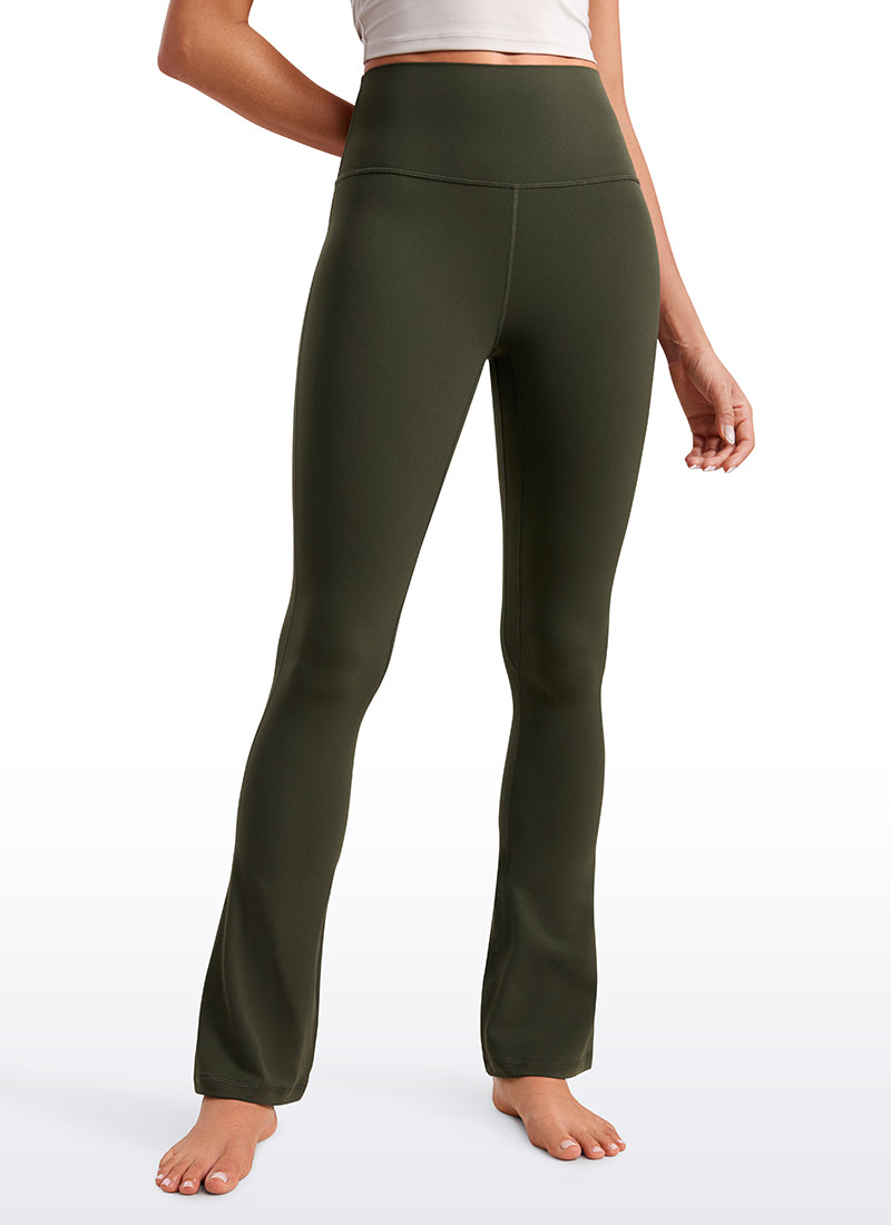 CRZ YOGA Legging évasé court taille haute avec poches Butterluxe Femme 76 cm
