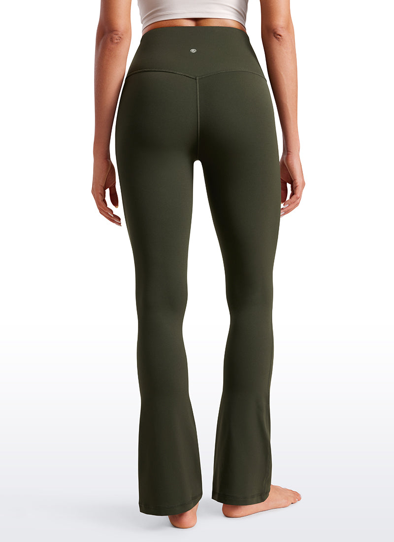 CRZ YOGA Legging évasé court taille haute avec poches Butterluxe Femme 76 cm
