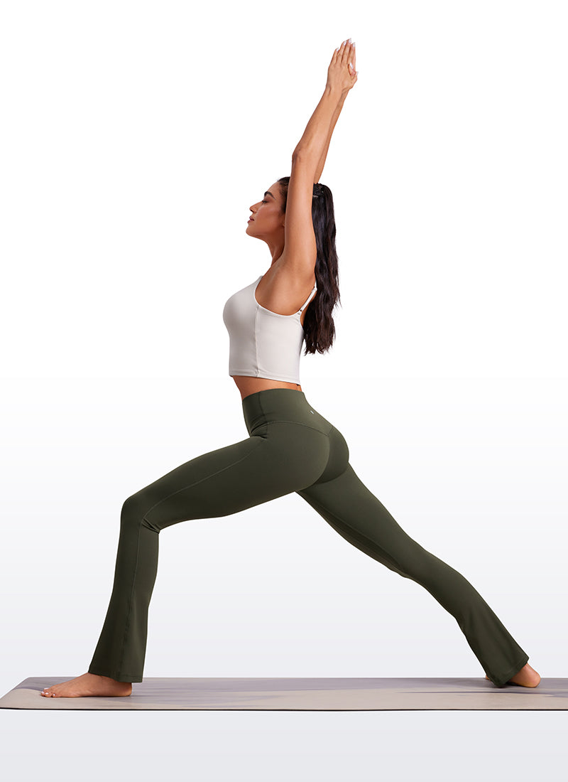 CRZ YOGA Legging évasé court taille haute avec poches Butterluxe Femme 76 cm