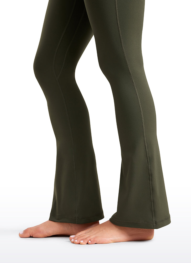CRZ YOGA Legging évasé court taille haute avec poches Butterluxe Femme 76 cm