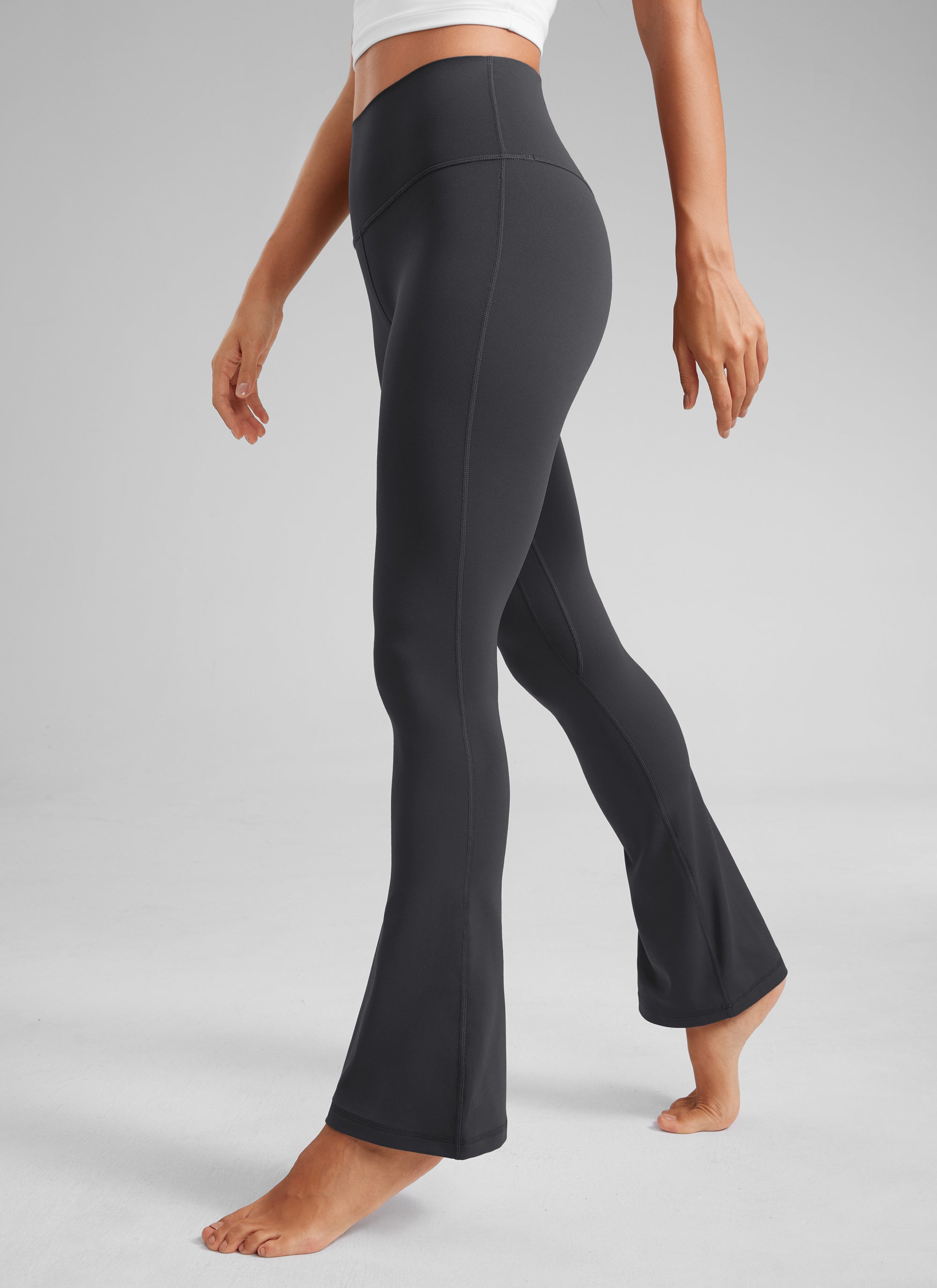 CRZ YOGA Legging évasé court taille haute avec poches Butterluxe Femme 76 cm