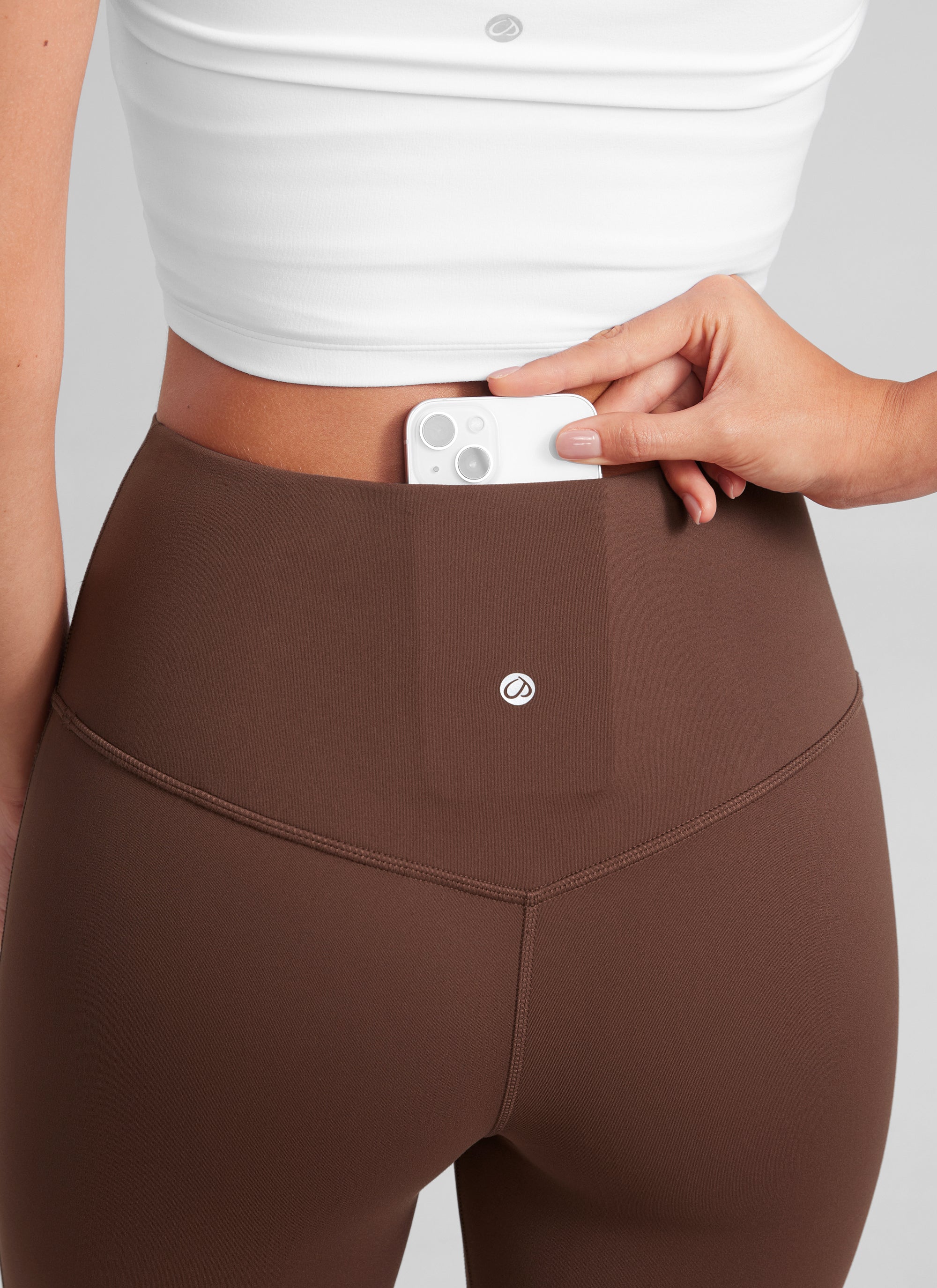 CRZ YOGA Legging évasé court taille haute avec poches Butterluxe Femme 76 cm