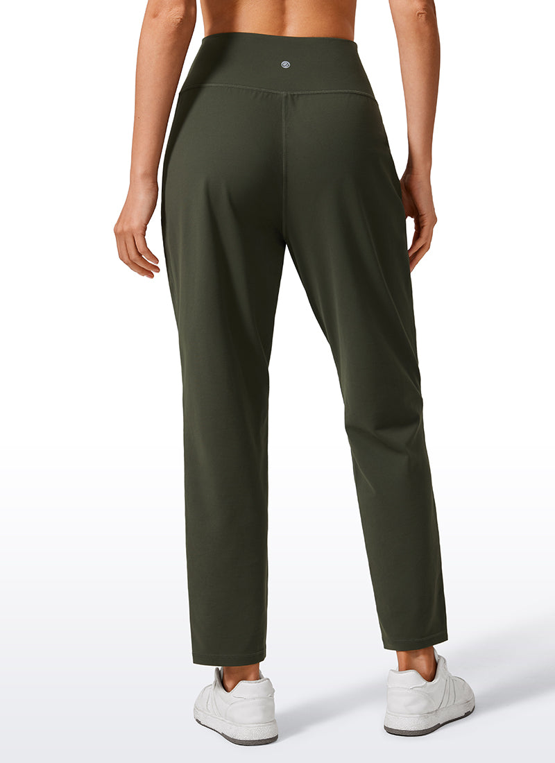 CRZ YOGA Butterlift Naisten rennot korkeavyötäröiset laskoshousut 69 cm Olive Green @model_info:Vlada
