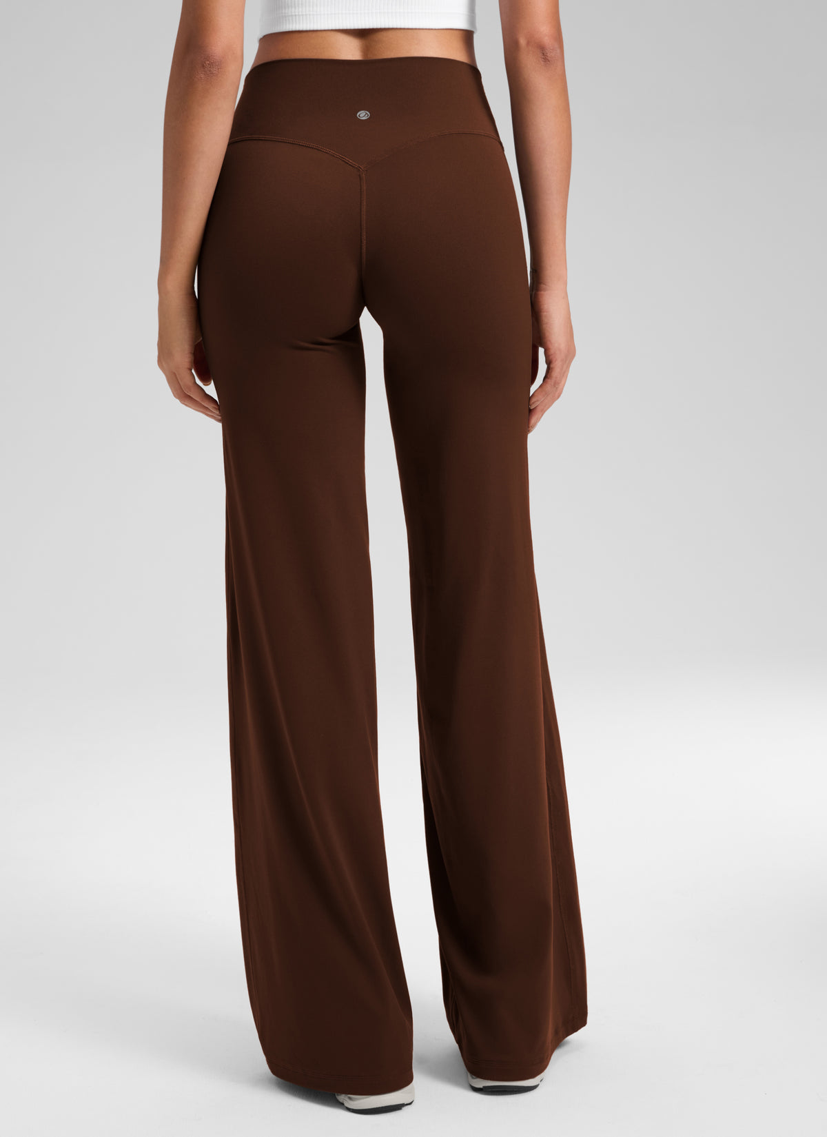 Pantalones de entrenamiento para mujer CRZ YOGA Softretch, sin costura delantera y de corte ancho, talla 28
