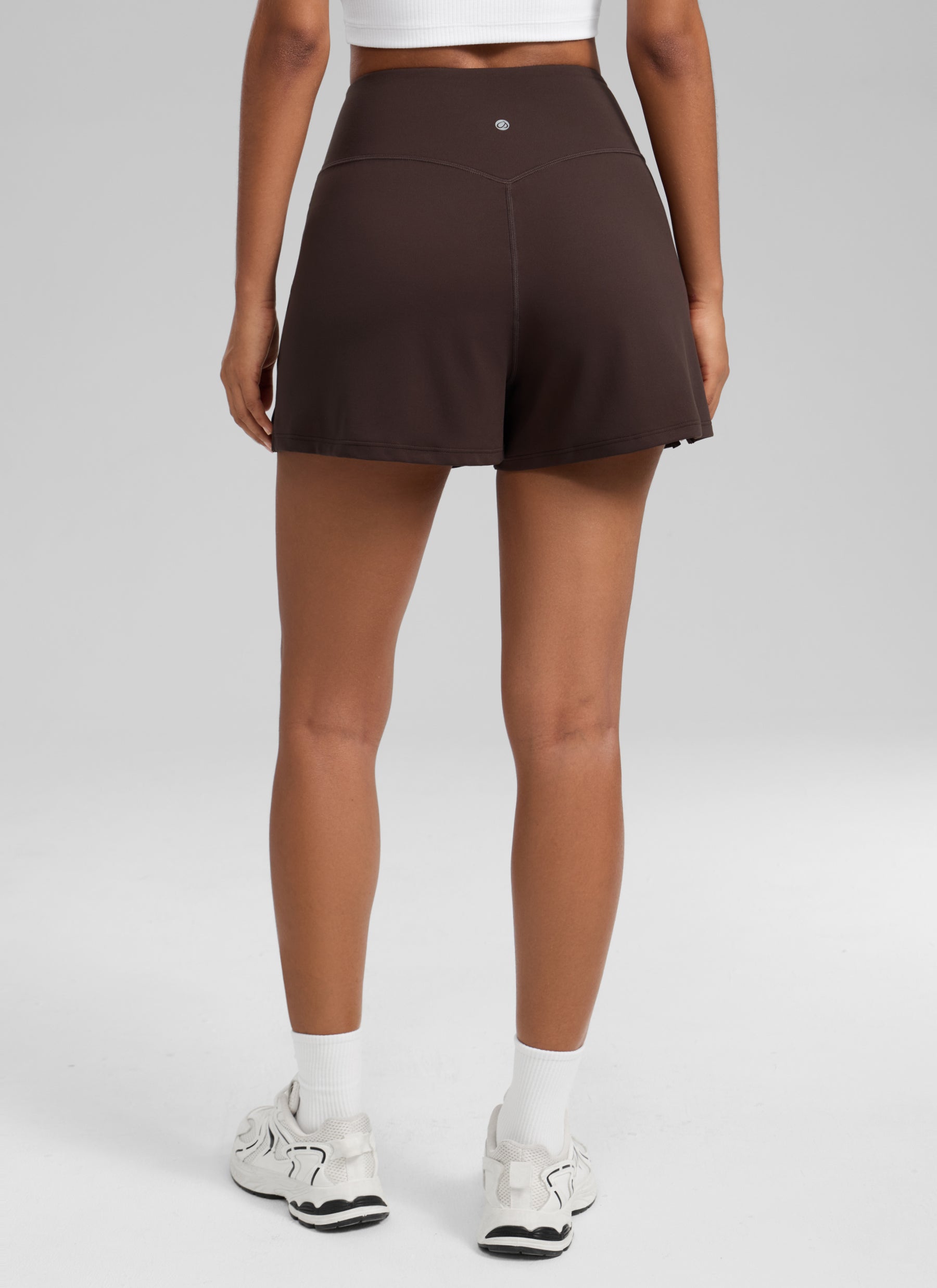 CRZ YOGA Damen- Butterluxe -Freizeit-Shorts ohne Innenshorts mit Taschen 3