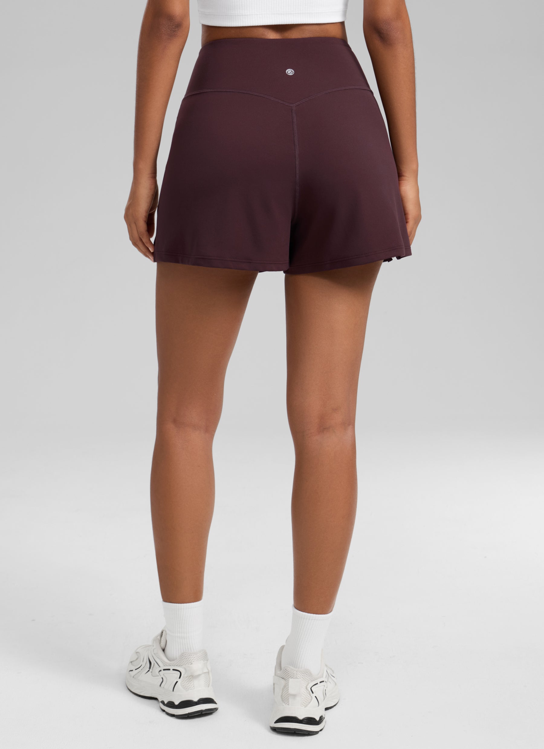 CRZ YOGA Damen- Butterluxe -Freizeit-Shorts ohne Innenshorts mit Taschen 3