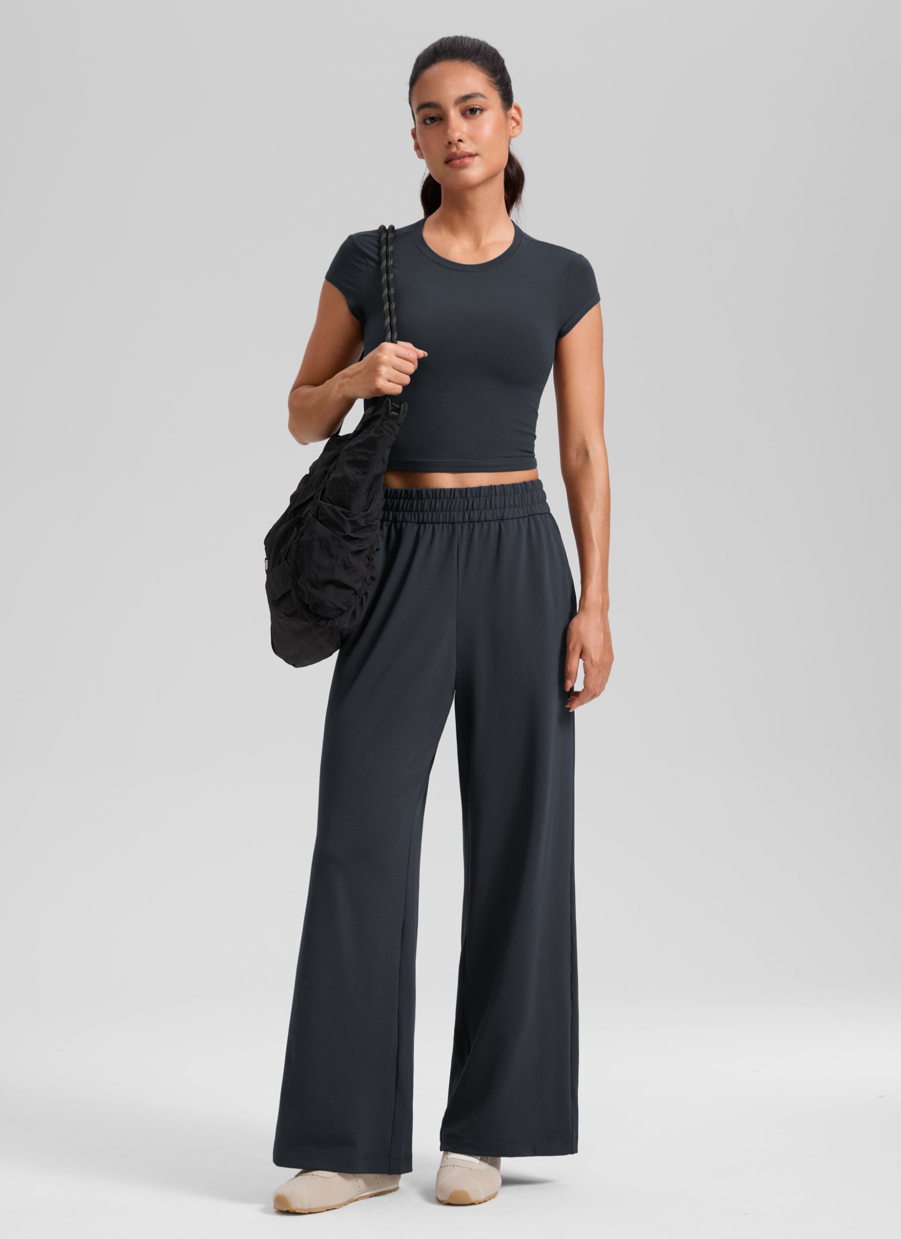 CRZ YOGA Women's Performance Wide Leg Casual Pant 30
