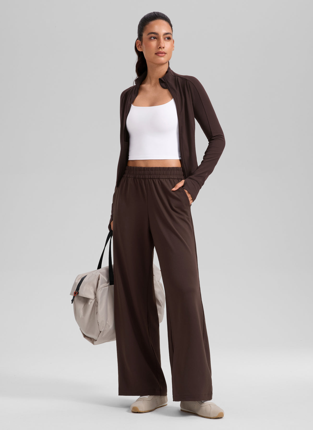 CRZ YOGA Women's Performance Wide Leg Casual Pant 30