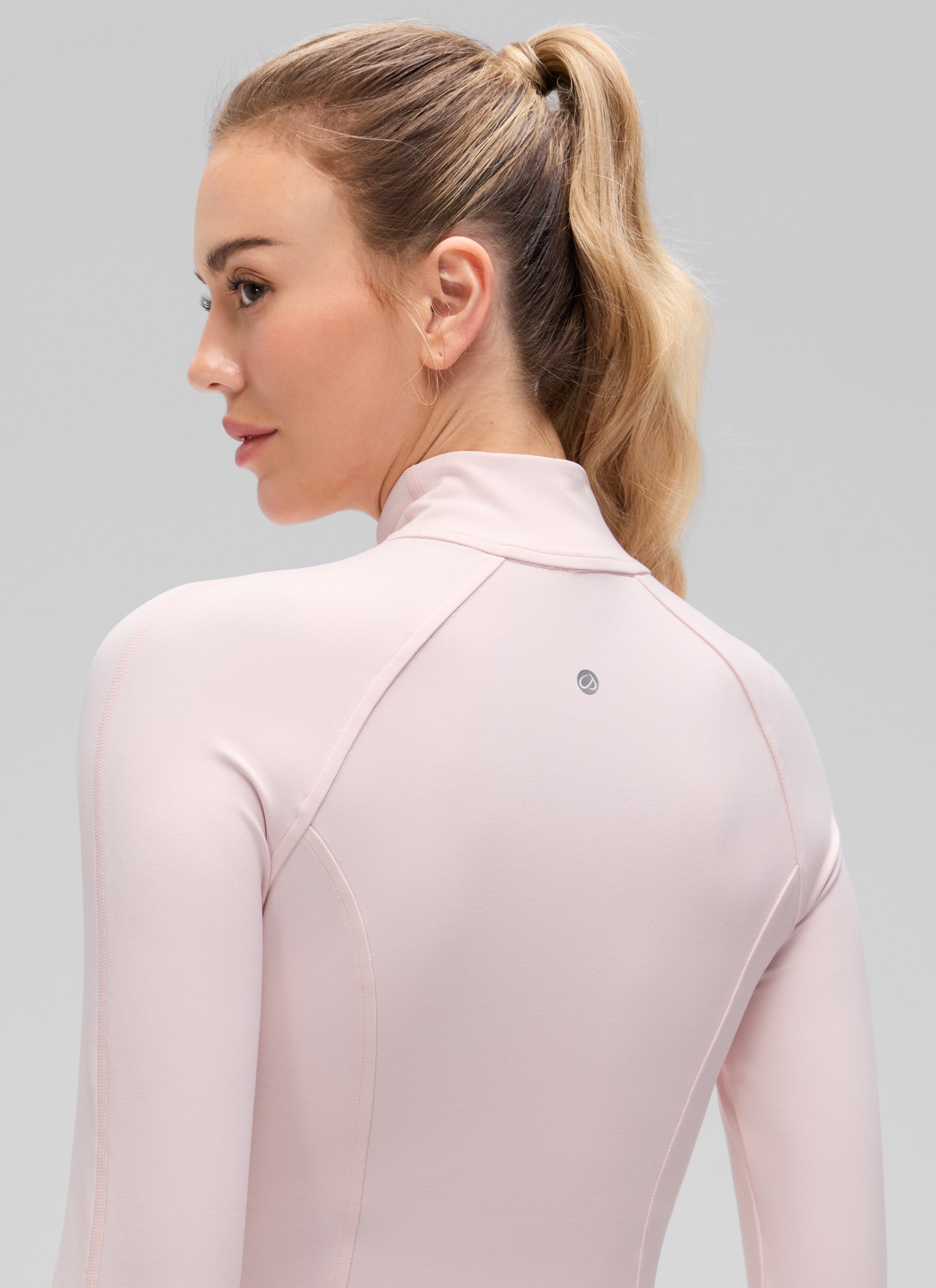 CRZ YOGA Chaqueta corta Butterluxe de abrigo con bolsillos y cremallera completa para mujer, rosa fresa