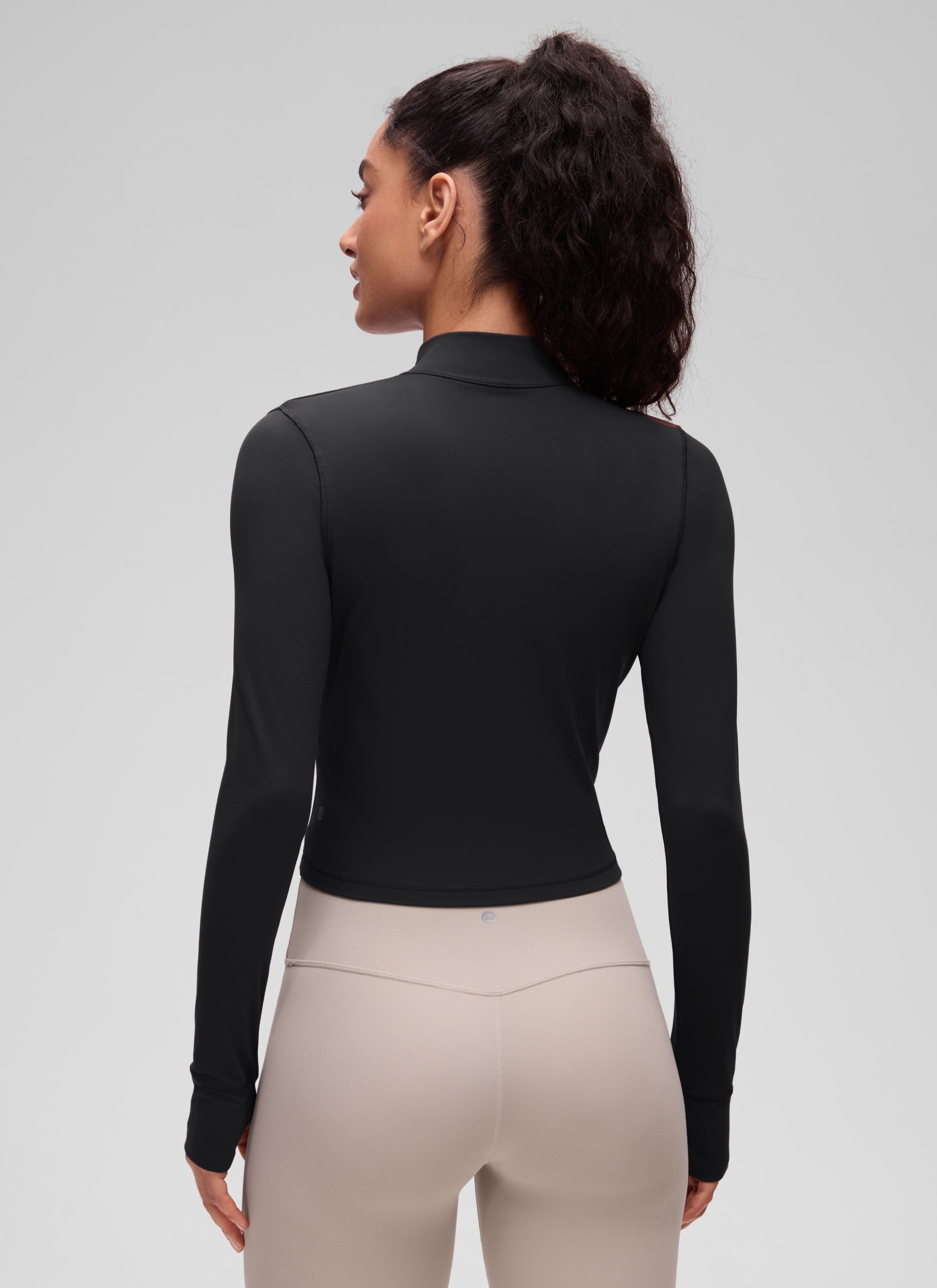 Chaquetas cortas de abrigo con cremallera completa Butterluxe para mujer Negro