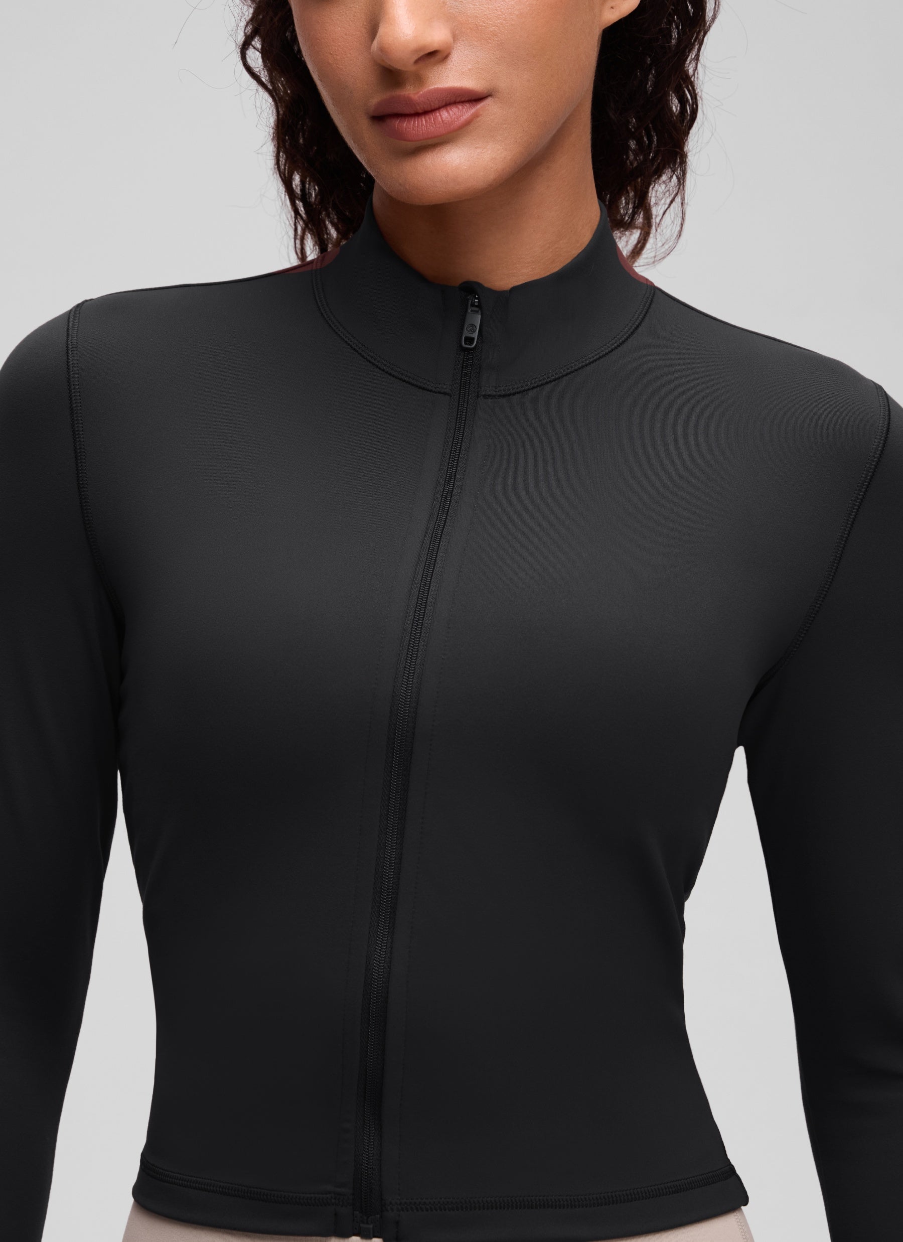 Chaquetas cortas de abrigo con cremallera completa Butterluxe para mujer Negro