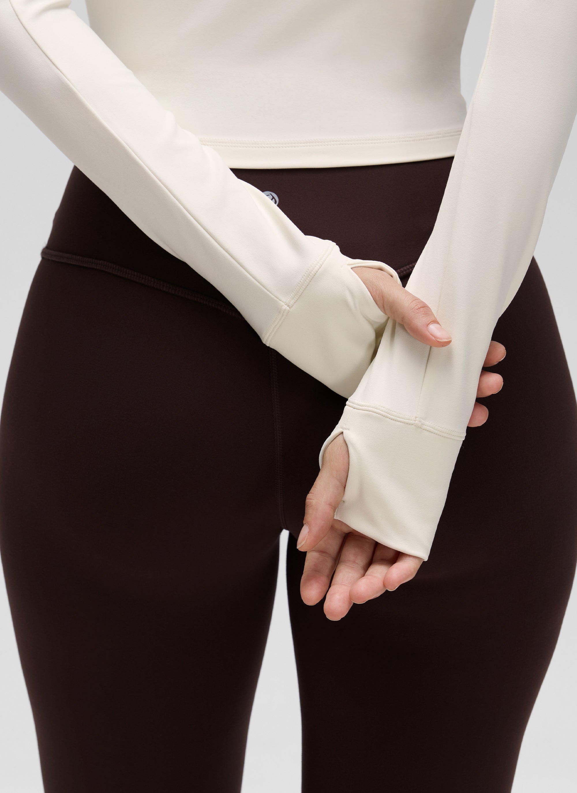 Chaquetas cortas de abrigo con cremallera completa Butterluxe para mujer Blanco albaricoque