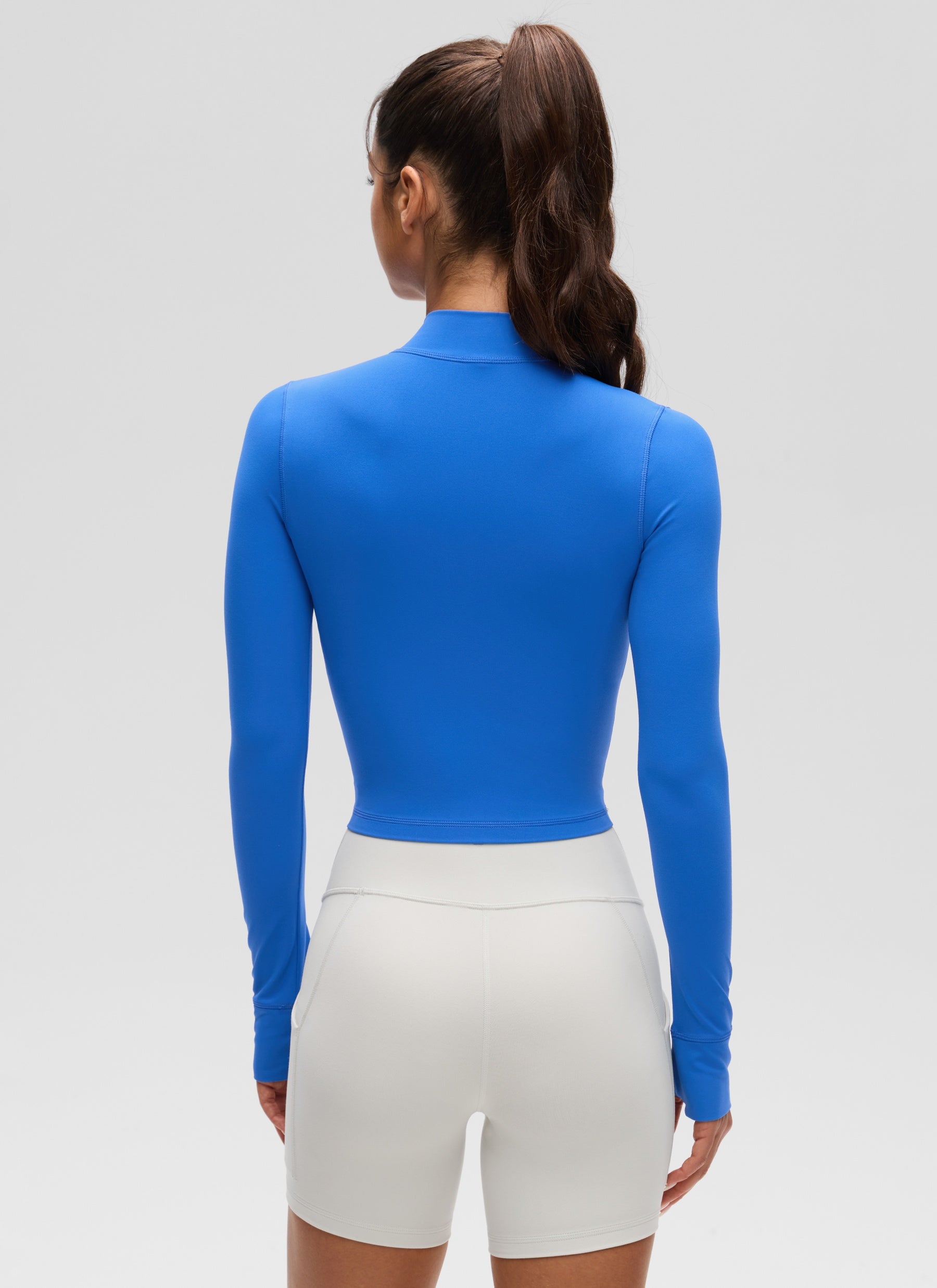 Chaquetas cortas de abrigo con cremallera completa Butterluxe para mujer Azul Sparkle