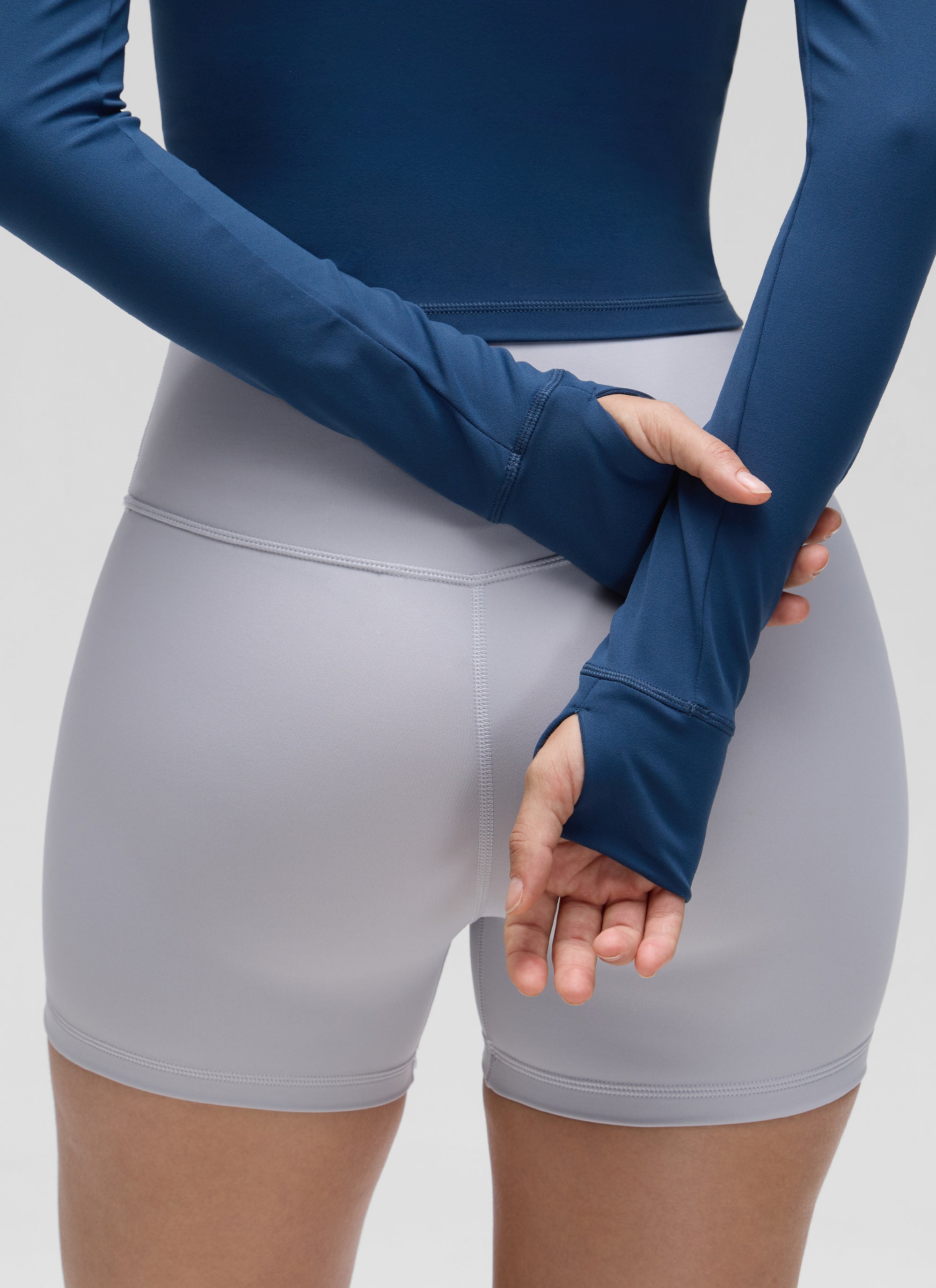 Chaquetas cortas de abrigo con cremallera completa Butterluxe para mujer Azul marino francés