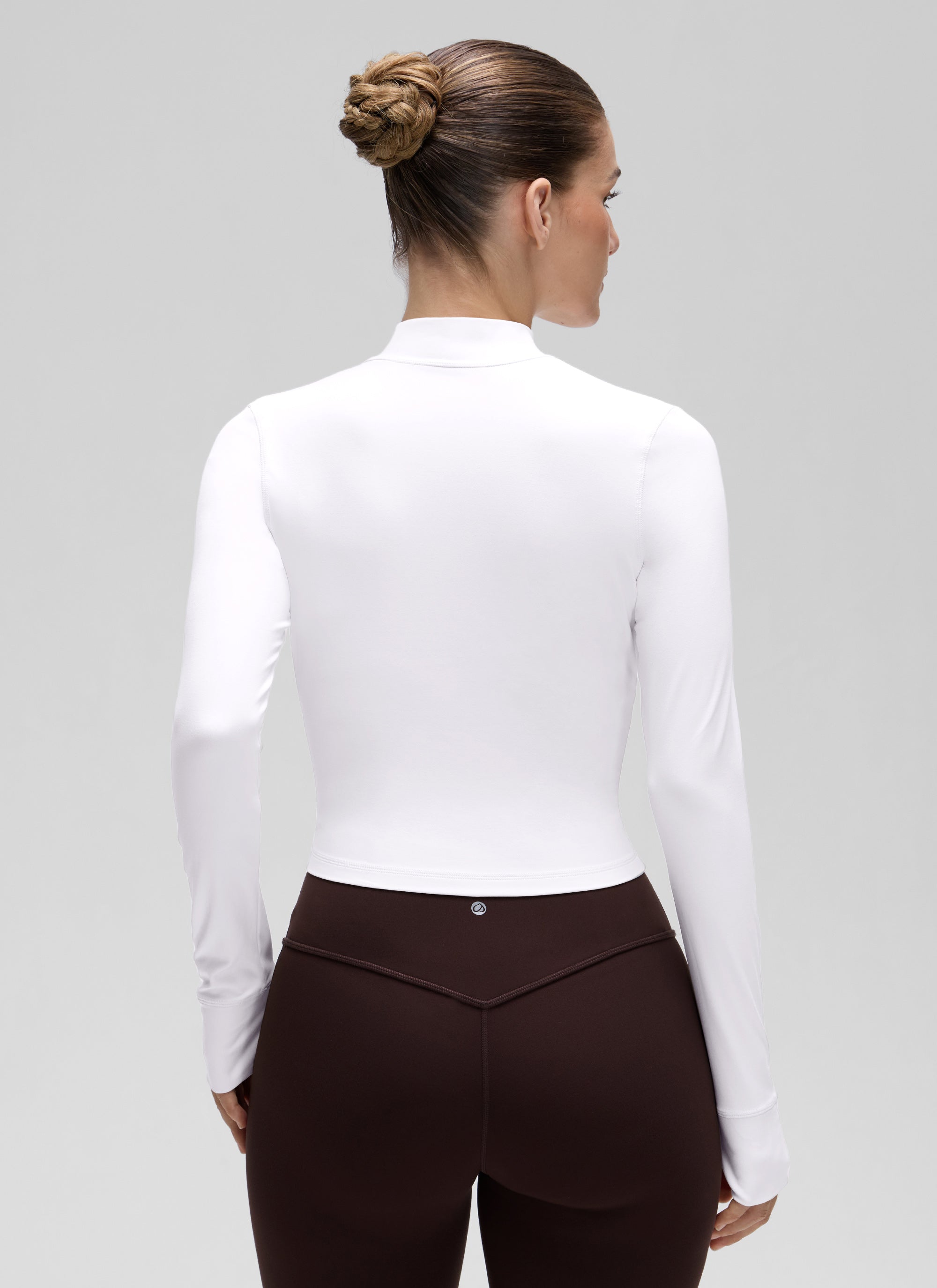 Chaquetas cortas de abrigo con cremallera completa Butterluxe para mujer Blanco