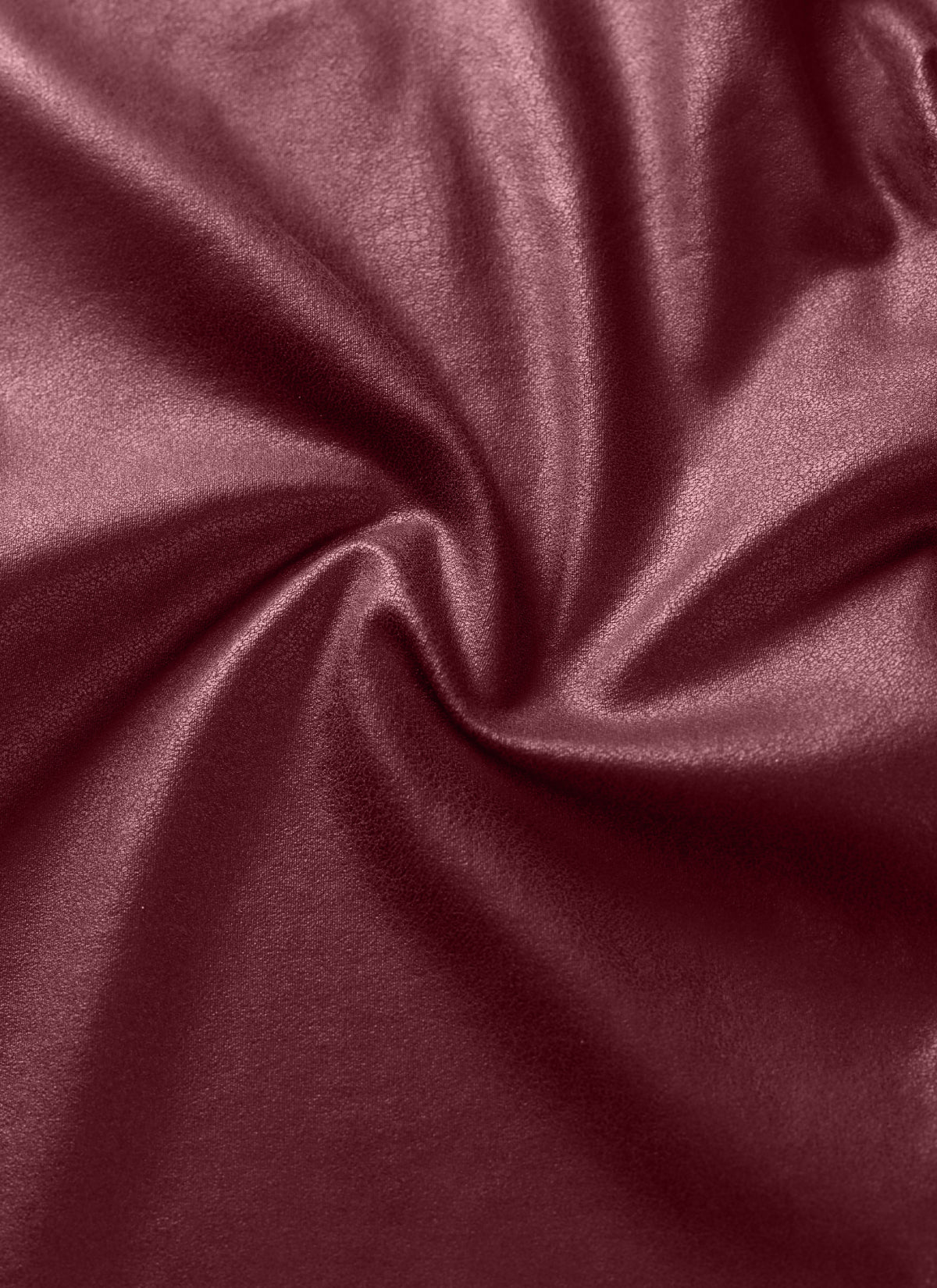 CRZ YOGA Damen Butterluxe Leggings aus mattem Kunstleder ohne Mittelnaht 64 cm Red Merlot Foil Pattern